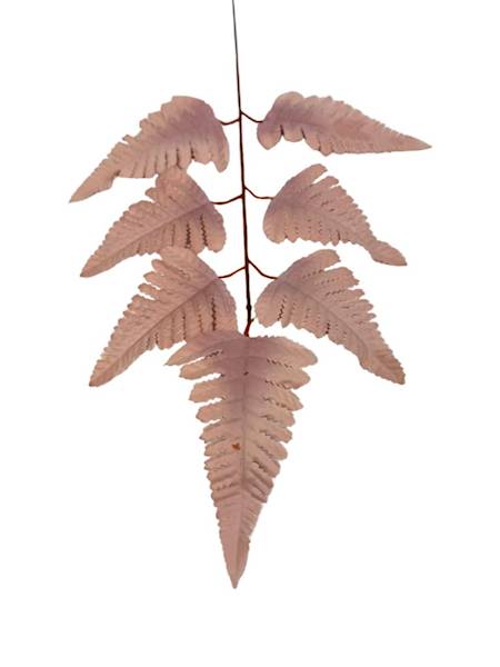 Liść pietrucha paproć 55 cm pudrowy róż