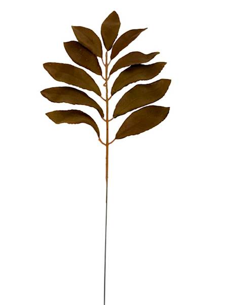 Liść laurowy gałązka 46 cm brąz