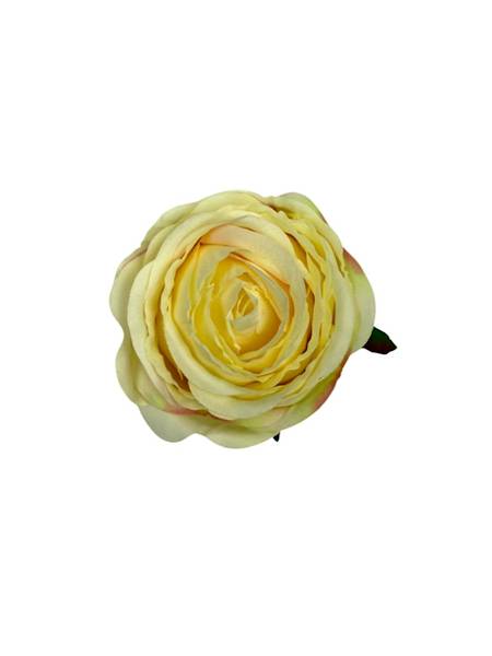 Róża główka 8 cm delikatna wanilia