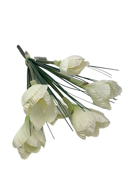 Bukiet krokus 39 cm kremowy