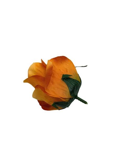 Róża główka 9 cm pomarańczowa