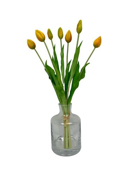 Tulipan silikonowy wiązka 45 cm pomarańczowy