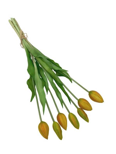 Tulipan silikonowy wiązka 45 cm pomarańczowy