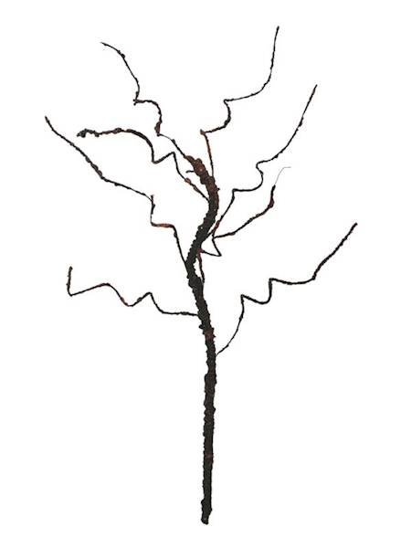 Korzeń 64 cm brązowy