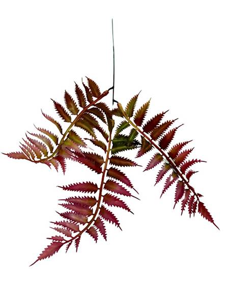 Paproć gałązka 35 cm ciemny róż