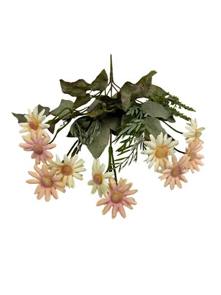 Bukiet margaretki 32 cm beż i kremowy