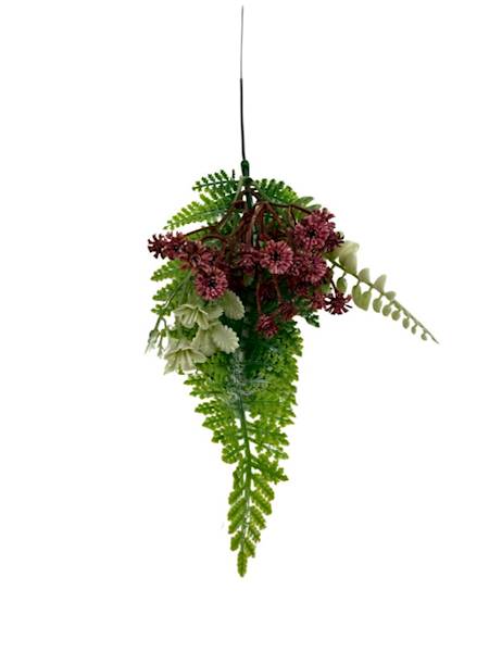 Gipsówka gałązka dodatków 30 cm bordo