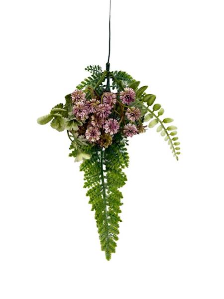 Gipsówka gałązka dodatków 30 cm fiolet