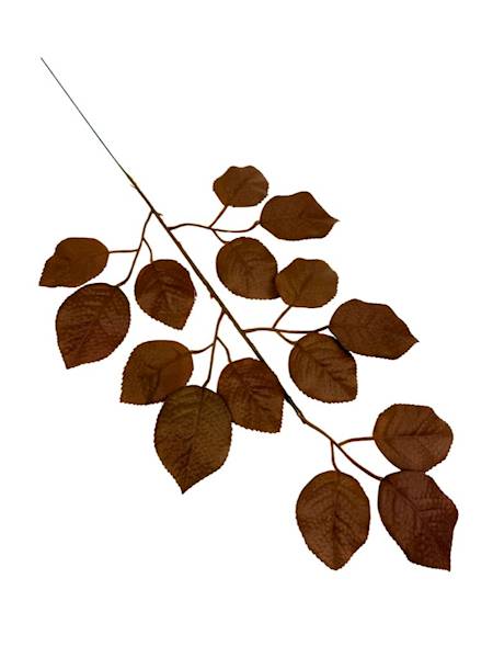 Liść róży 55 cm brąz