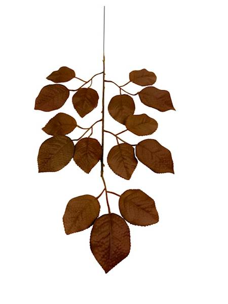 Liść róży 55 cm brąz