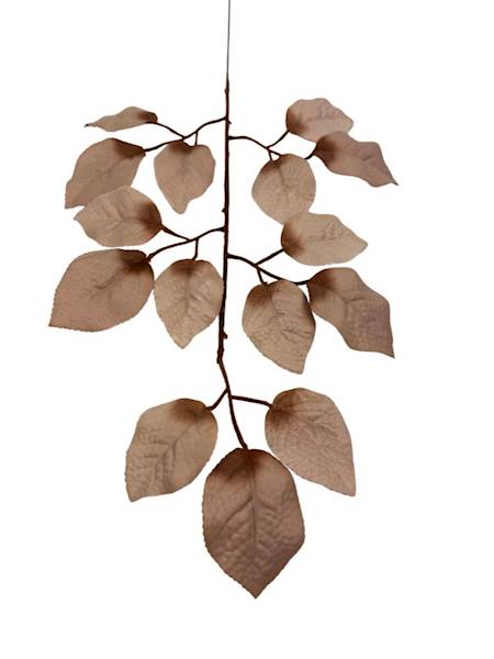 Liść róży 55 cm jasny brąz