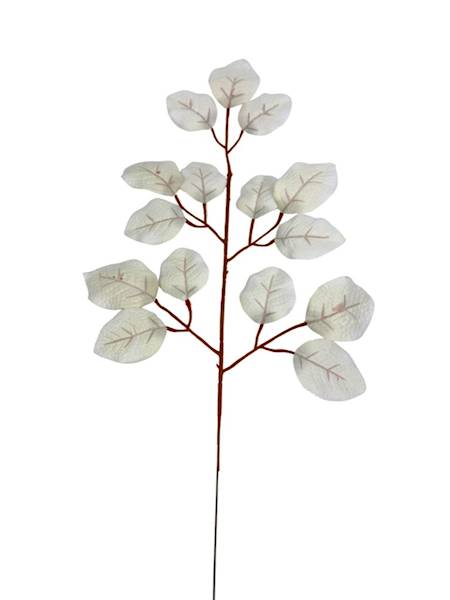 Liść róży 55 cm kremowy