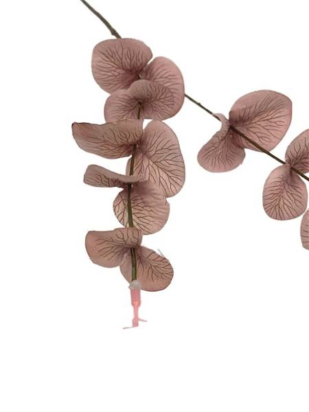 Eukaliptus gałązka 64 cm brudny róż