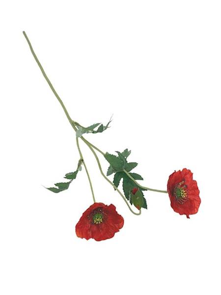 Mak gałązka 65 cm czerwony