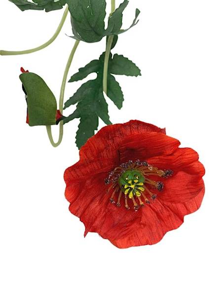 Mak gałązka 65 cm czerwony