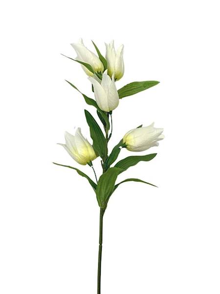 Liliowiec dzwonki gałązka 74 cm kremowy