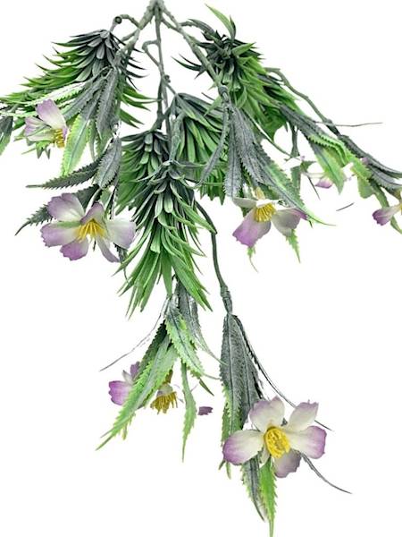 Bukiet kwiatuszki jasny fiolet 52 cm