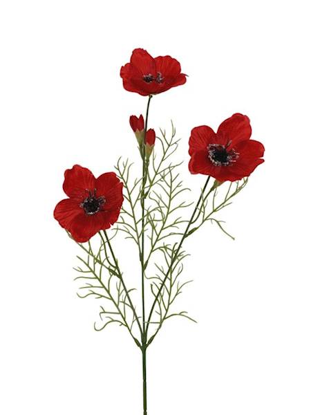 Mak gałązka 60 cm czerwony