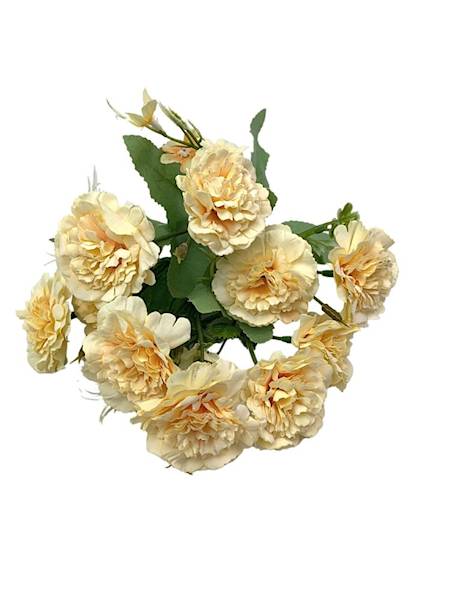 Goździk bukiet 27 cm jasny żółty