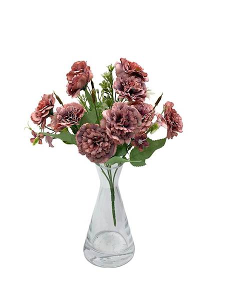 Goździk bukiet 27 cm brudny róż