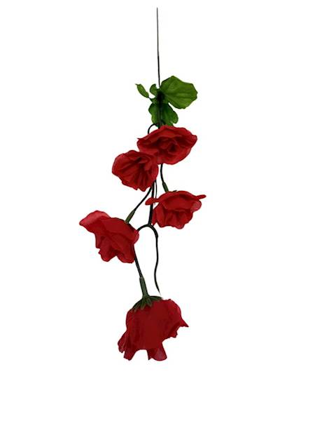 Róża gałązka 40 cm czerwona