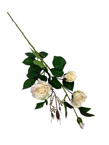 Róża gałązka 77 cm wanilia