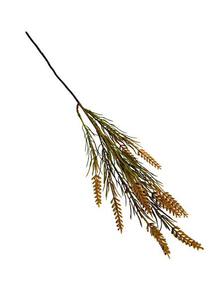 Trawa gałązka 46 cm żółta