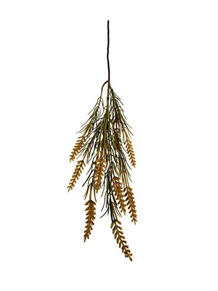 Trawa gałązka 46 cm żółta