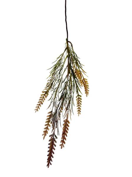 Trawa gałązka 46 cm beżowa bielona