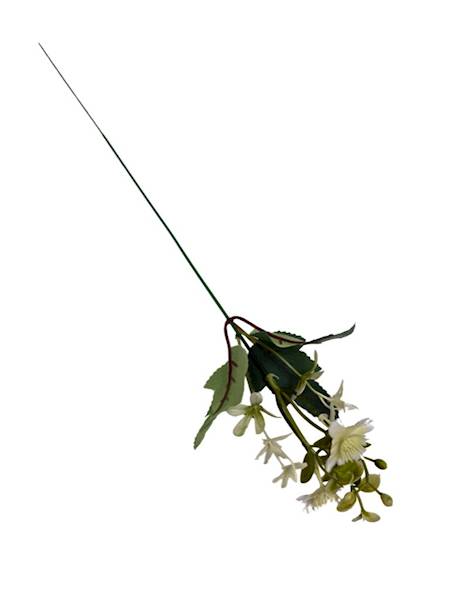 Dodatek pik gałązka 48 cm kremowy