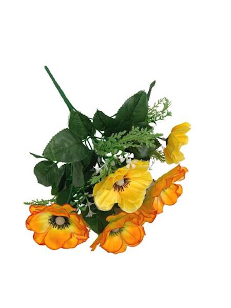 Anemon bukiet 29 cm żółto pomarańczowy