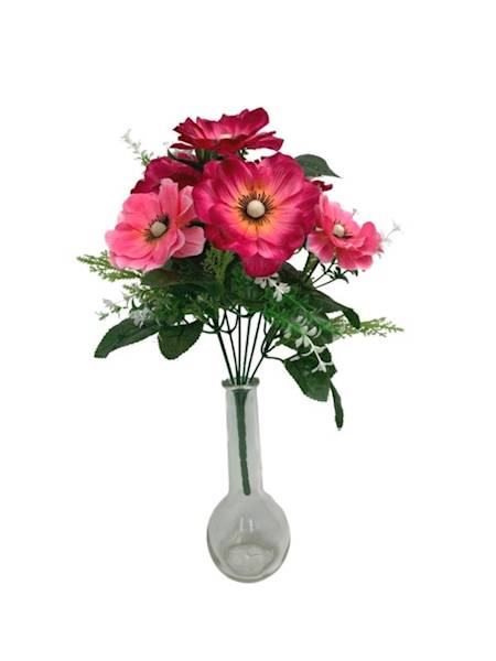 Anemon bukiet 29 cm różowy
