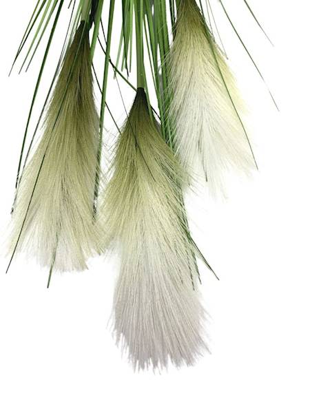 Bukiet traw 96 cm biało zielony