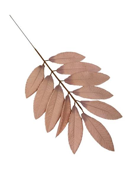 Liść laurowy gałązka 46 cm pudrowy róż