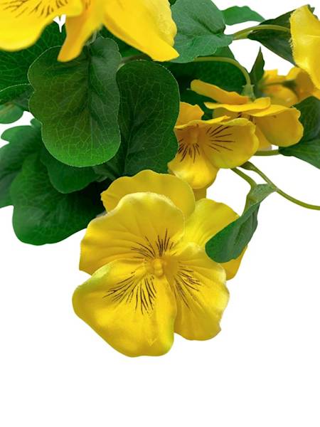 Bukiet bratek 30 cm żółty