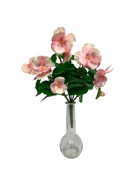 Bukiet bratek 30 cm jasny róż