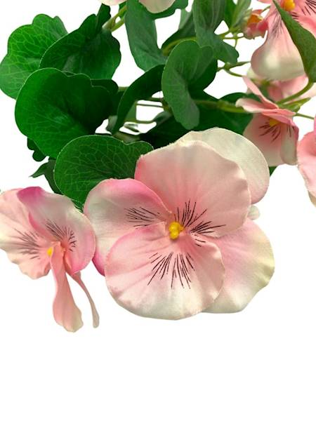 Bukiet bratek 30 cm jasny róż