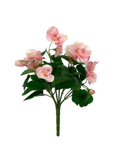 Bukiet bratek 30 cm jasny róż