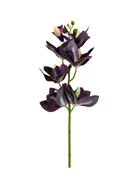 Storczyk silikonowy gałązka 31 cm ciemny fiolet