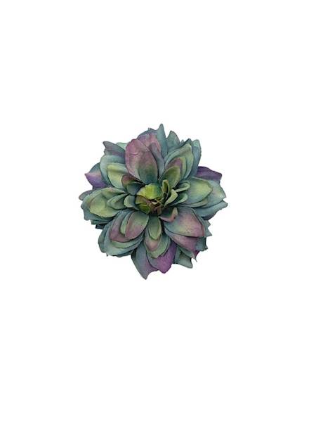Dalia główka 9 cm turkus i fiolet