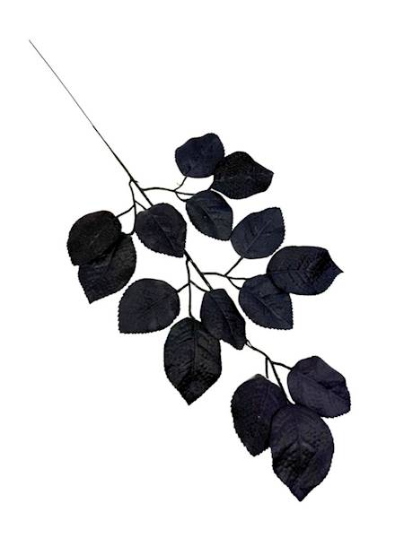 Liść róży 55 cm czarny