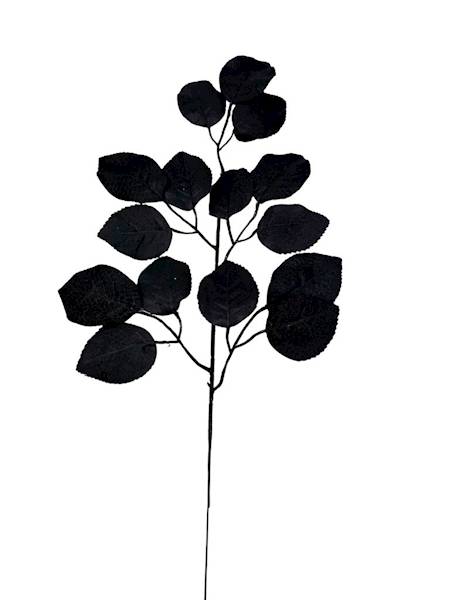 Liść róży 55 cm czarny