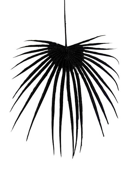 Liść palma welurowy 50 cm czarny