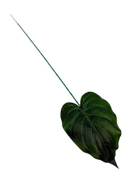 Liść silikonowy alokazja gałązka 55 cm
