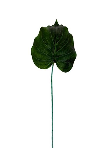 Liść silikonowy alokazja gałązka 55 cm