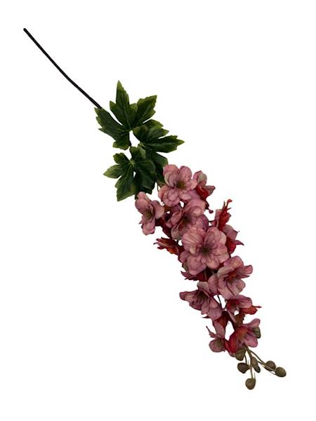 Ostróżka gałązka 88 cm brudny róż / czerwony