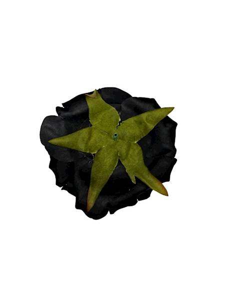 Róża główka 9 cm czarna