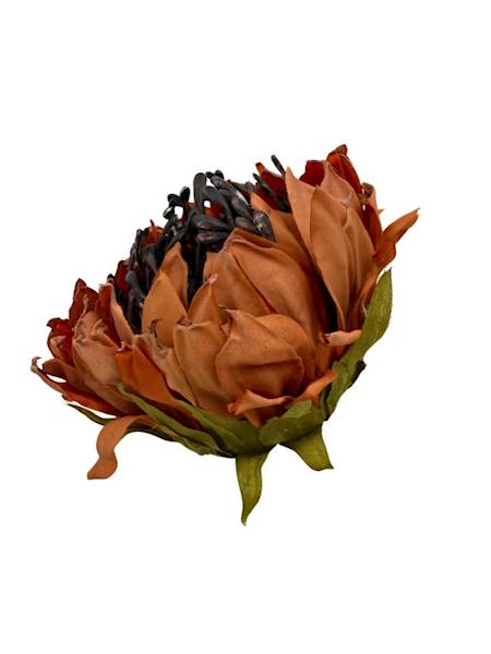 Słonecznik główka 10 cm pomarańcz