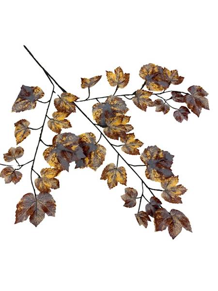 Liść winogrona XL 66 cm brąz i żółty