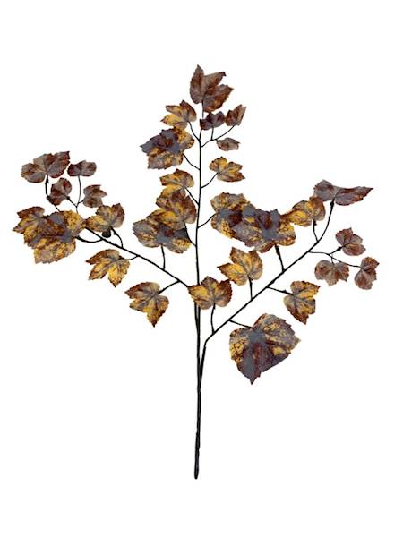 Liść winogrona XL 66 cm brąz i żółty